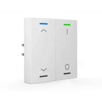 MDT BE-TAL55T2.C1 KNX tipkalo Light 55 2-struko RGB-W senzor temperature čisto bijelo sjajno