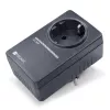 H-Tronic 1114730 ograničivač udarne struje SCL 3680 IP20, 16 A, 3680 W, Schuko adapter utikača, crni