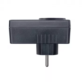 H-Tronic 1114730 ograničivač udarne struje SCL 3680 IP20, 16 A, 3680 W, Schuko adapter utikača, crni