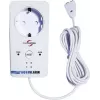 M-E MODERN-ELECTRONICS ME WA-5 detektor vode s integriranom utičnicom, 230V, 2m senzorski kabel, zvučni alarm >85dB, crvena LED, preklapanje Schuko utičnice 16A