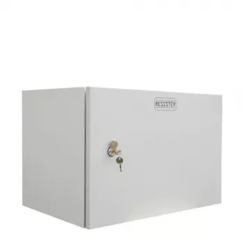 IT-BUDGET 19 inch zidno kućište mrežni ormar Easy - masivna čelična vrata - 6U - Š 600 x D 400 mm - čelični lim - svijetlosivi (90RR19CWV664MG)