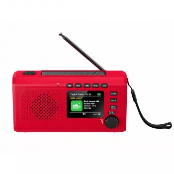 Reflexion TRA2757DAB+ Red DAB+ & FM Portable Radio with Bluetooth, USB, AUX, Alarm Clock