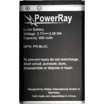 PowerRay PR-BL4C 890 mAh Li-ion baterija za Nokia 6300, bulk