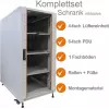 IT-BUDGET 19 inch mrežni ormar SRK kompletan set - 18U - 600x1000 mm - staklena/čelična vrata - 4 aktivna ventilatora - PDU - police - montiran - svijetlosiva 99ITB19SRK18610GGM