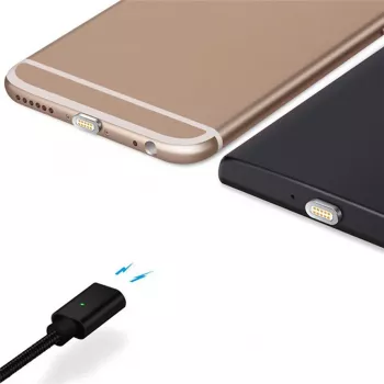 CYOO magnetski USB kabel za punjenje i prijenos podataka – 2-u-1 Micro USB & Lightning na USB – 1m – crni