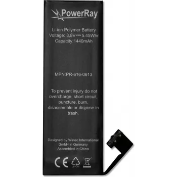 PowerRay baterija PR-616-0613 za iPhone 5, 1440 mAh, Bulk