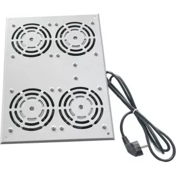 IT-BUDGET jedinica ventilatora za SRK samostojeće ormariće - 4 aktivna ventilatora - 640 m³/h - termostat - prekidač - svijetlosivi (90ITB19SRKFAN4G)