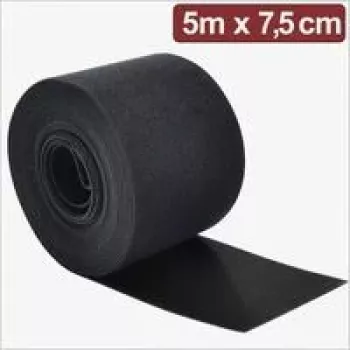 Quadrios 24CA311 Hook and Loop Cable Tie Roll 5 m x 7.5 cm Black