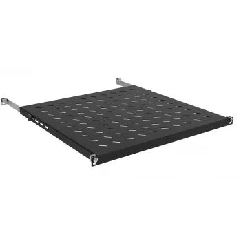IT-BUDGET 19 inch podna polica 0,5U visina 350mm dubina 80kg nosivost crna 12WZ82648002350161