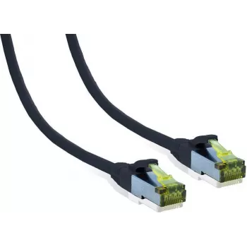 IT-BUDGET Cat.6A Full Copper Premium patch kabel s Cat.7 sirovim kabelom, S/FTP, 600 MHz, 10G, PoE+, LSZH, crni, 10 m 90ITB6A7PK10S