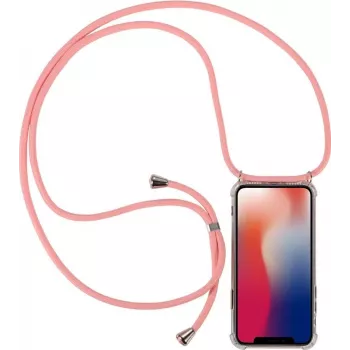 CYOO futrola s lančićem i remenom za Huawei P30 – ružičasti silikon CY121035
