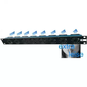 Liebernetz 19-SILENT ventilator - horizontalni usis zraka - 50 m³/h - 1U - 12V DC - supertih 15 dB - crni (90LN19LUE1HE8BS)