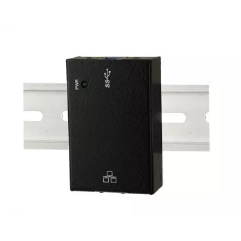 EXSYS EX-1321-WT USB 3.2 Gen1 to Gigabit Ethernet Adapter with DIN-Rail Kit, Metal Housing