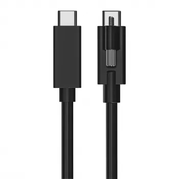 EXSYS USB 3.2 Gen 2x1 USB-C Cable 1m Black with Single Screw Lock (EX-K1595V-1.0)