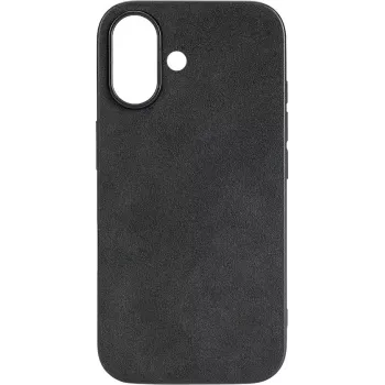 CYOO Alcantara maska za Apple iPhone 16 Plus, crna CY123616