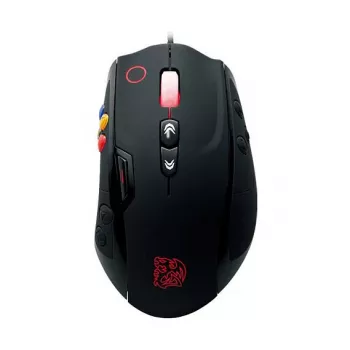 Thermaltake Tt eSPORTS VOLOS laserski igraći miš, 8200 DPI, 14 tipki, žični, crni