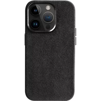 CYOO Alcantara maska za iPhone 16 Pro – crna CY123617