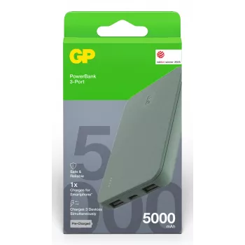 GP PowerBank B+ Series 5000 mAh mahunasto zelena (GPPBB05BGYBSR523)
