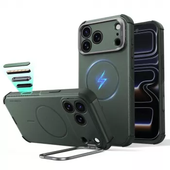 ESR Cyber Tough Kickstand MagSafe maska za iPhone 17 Pro Max / 18 Pro Max zelena