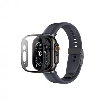 AMAZINGTHING Radix kućište pune zaštite s kaljenim staklom za Apple Watch Ultra 3 49mm – crno