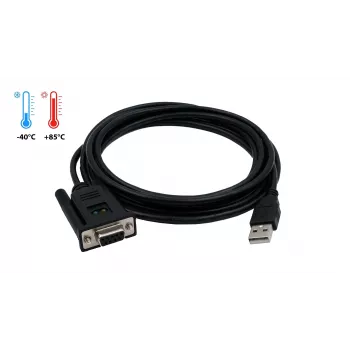 EXSYS EX-1311-2FT USB 2.0 na RS-232 serijski adapter, DB9 utičnica, FTDI čipset, industrijsko temperaturno područje