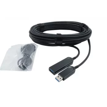 EXSYS USB 3.2 Gen1 aktivni optički kabel (AOC), 20m, USB-A na USB-B, crni EX-K1692
