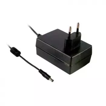 MEAN WELL GSM36E12-P1J medicinsko napajanje, 12V DC 3A 36W, EU utikač, 2,1x5,5mm DC okrugli konektor