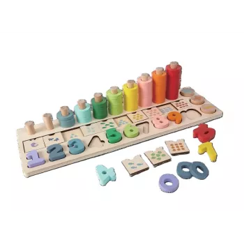 Gerardo's Toys GT61203 drvena životinja za provlačenje vrpce za djecu od 3 godine
