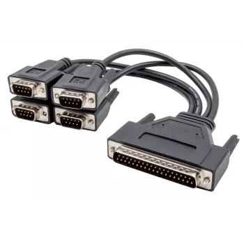EXSYS Octopus serijski kabel, 4x DB9 utikač na HD44 utikač, 0,6m, crni EX-OPTC4-9-SM