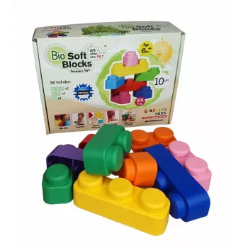 Gerardo's Toys GT3108 mekani set kockica, 10 dijelova, EVA pjena, višebojni