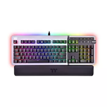 Thermaltake Argent K5 mehanička gaming tipkovnica - Cherry MX Speed Silver, RGB, njemački raspored