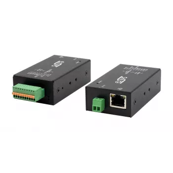 EXSYS EX-6131-2 industrijski poslužitelj uređaja Ethernet na serijski, RS-232/422/485, za DIN tračnicu i zidnu montažu