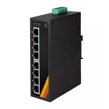 EXSYS EX-6226POE industrijski 8-Port Gigabit PoE+ switch, 12-36VDC, DIN-šina