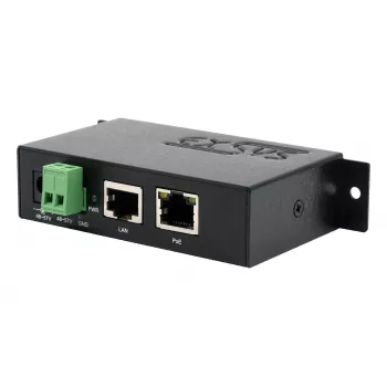 EXSYS EX-6008POE Gigabit PoE++ injektor, 60W, IEEE 802.3bt, 48-57V DC ulaz na stezaljkama, DIN-šina/zidna montaža
