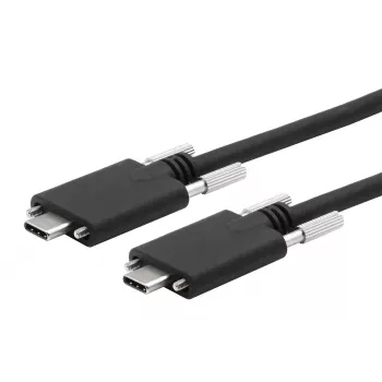 EXSYS USB 3.2 Gen 2x1 Type-C kabel s vijcima, 3,0m, crni EX-K1592V-3.0