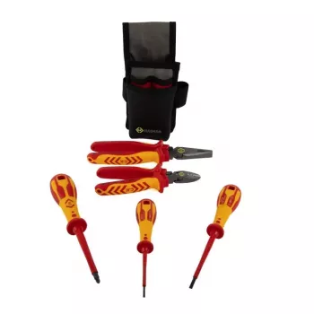 C.K T5980 Essential set alata, VDE 1000 V, s Magma pojasnom torbicom, CombiCutter3 160 mm, kombinirana kliješta 185 mm i 3 Dextro VDE odvijača
