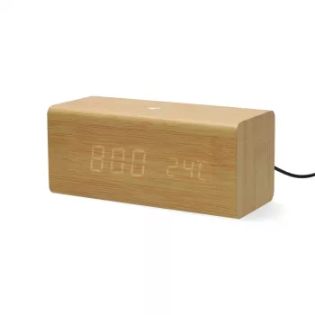 Nedis digitalni radio-budilica, drvo