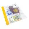 Rapesco Zippi Bags A5+ vrećice s patentnim zatvaračem, 250 x 195 mm, prozirne s plavim, narančastim, zelenim, crvenim, žutim rubom, paket od 5 1502