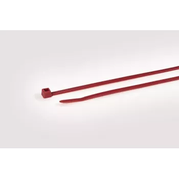 HellermannTyton T50R crvene poliamidne vezice za kabele, 200mm x 4,6mm, pakiranje 100 komada 111-04804