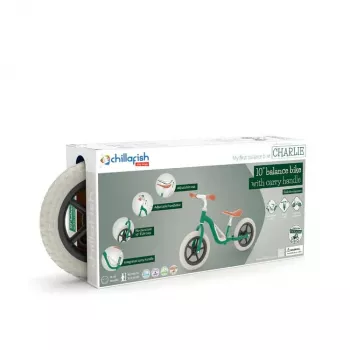 Chillafish Charlie 10 bicikl za ravnotežu, Forest Green, 1,5-4 godine