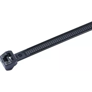 HellermannTyton OS serija vezica s vanjskim zubima T30ROS-HS-BK-C1, 145 x 3,4 mm, crne, 100 komada 118-04800