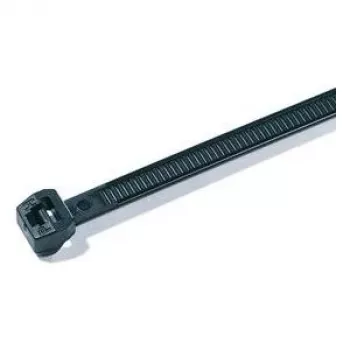 HellermannTyton OS serija vezica s vanjskim zubima T30ROS-HS-BK-C1, 145 x 3,4 mm, crne, 100 komada 118-04800