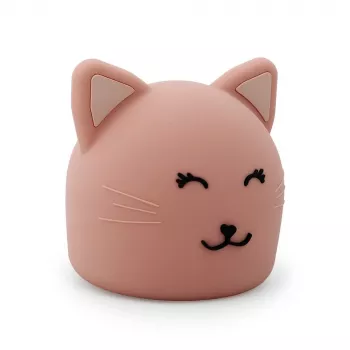 Trixie Baby noćna lampa mačka - punjiva LED silikonska lampa s tap-senzorom, toplo bijela i 7 boja koje se izmjenjuju