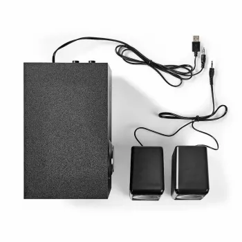 Nedis CSPR10021BK 2.1 set PC zvučnika, 33 W, USB napajanje, crni