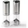 DOMO DO3102 Rechargeable Electric Salt and Pepper Mill Set with LED Light and Ceramic Grinder