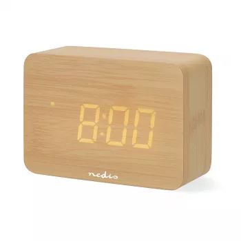 Nedis digitalni radio budilica, drvo