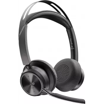 HP POLY Voyager Focus 2 Microsoft Teams certificirane stereo Bluetooth slušalice s mikrofonom i stanicom za punjenje
