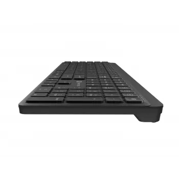 Natec Tang US bežična tipkovnica Bluetooth + 2,4 GHz Silent Slim, crna