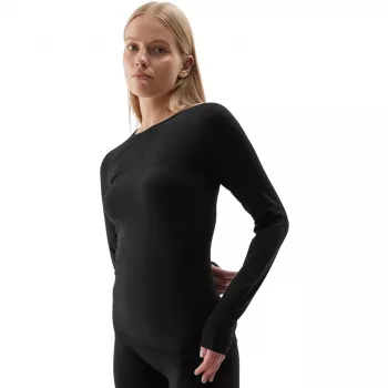 4F ženska termoaktivna majica F152, Deep Black, M/L