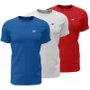 Muške 4F M4482 majice 3-u-paketu plava, bijela, crvena, 4XL